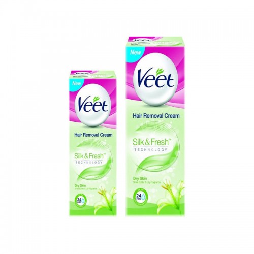 Veet Dry Hair Removing Cream 100gm+50gm 2pcs