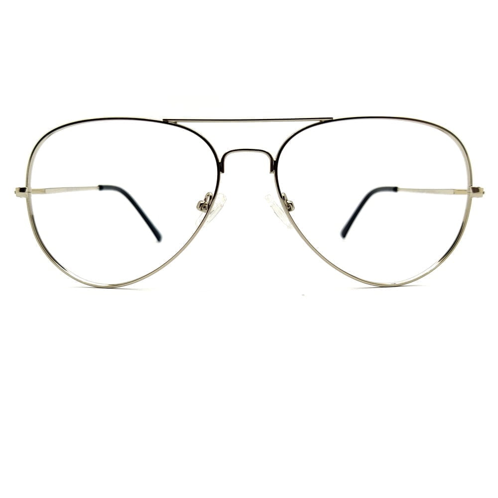 Silver Aviator Thin Flexible Eyeglasses for Turban
