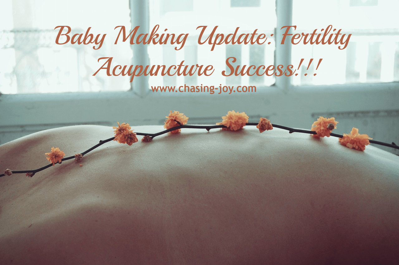Baby Making Update Fertility Acupuncture Success!! Chasing Joy