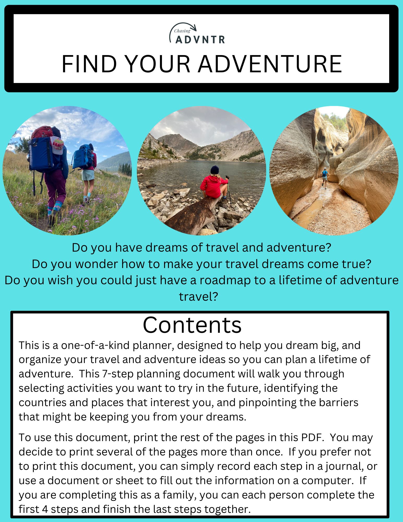 Join the Community Chasing ADVNTR