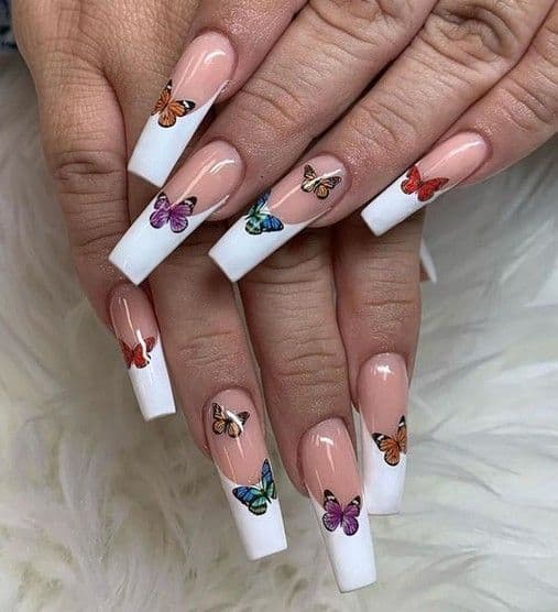 32+ Examples Of Butterfly Nails For A Happy Manicure