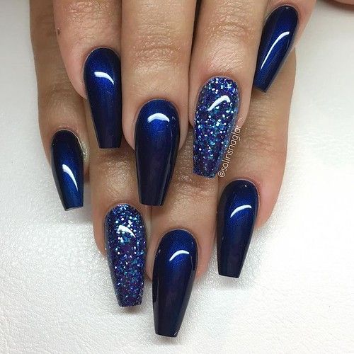 45+ Stunning Navy Blue Nails To Try Right Now SEE ALL PHOTO