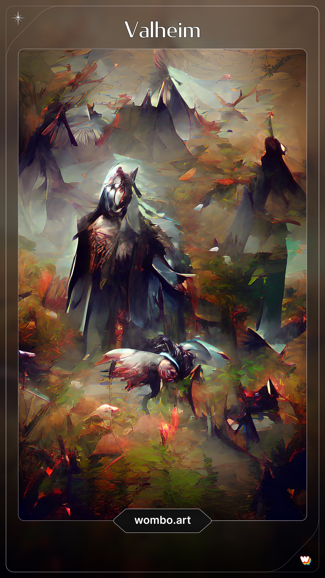 Wombo.art — create abstract fantasy art Chasing Dings!