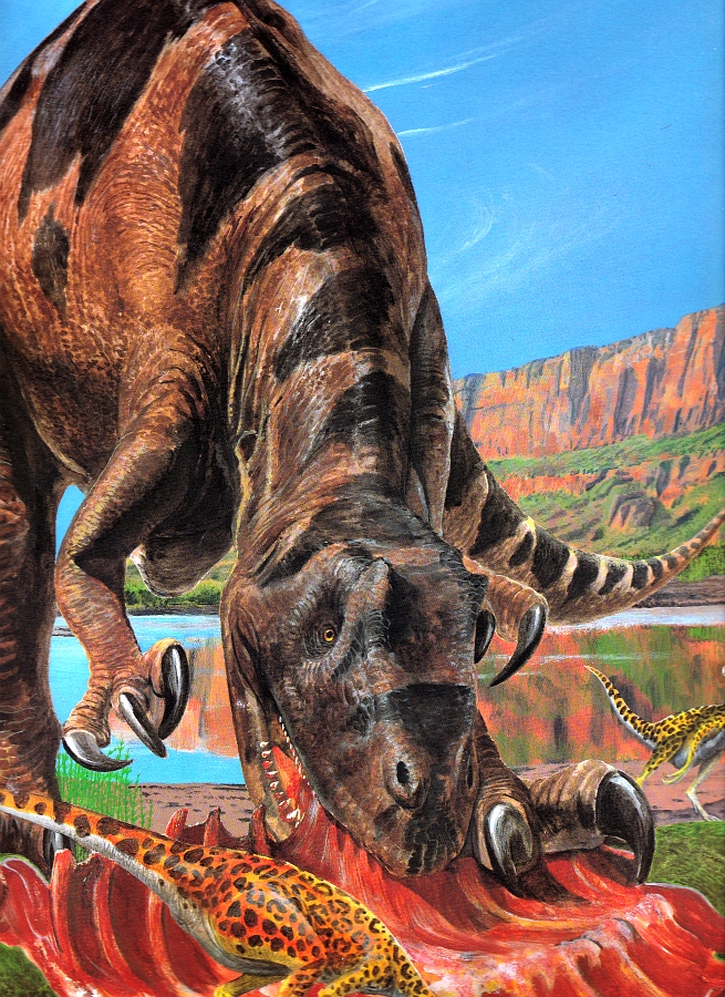 Vintage Dinosaur Art The Big Book of Dinosaurs Love in the Time of