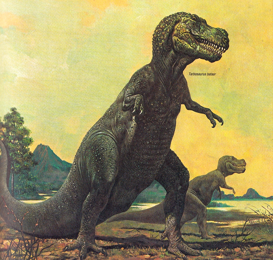 Vintage Dinosaur Art The Prehistoric World Love in the Time of