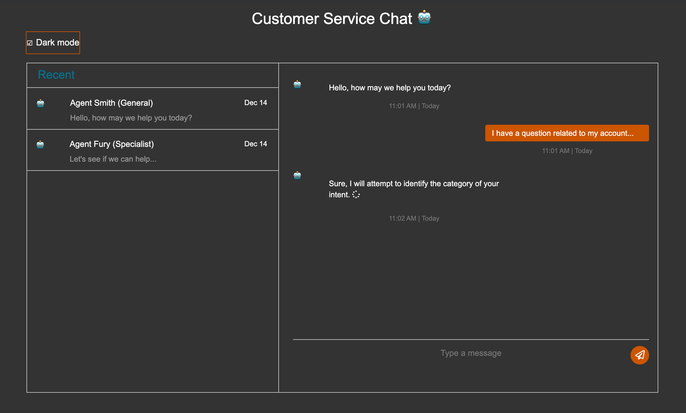 Chatbot Customer Service