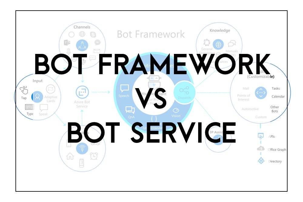 Bot Framework versus Bot Service What's the Difference?