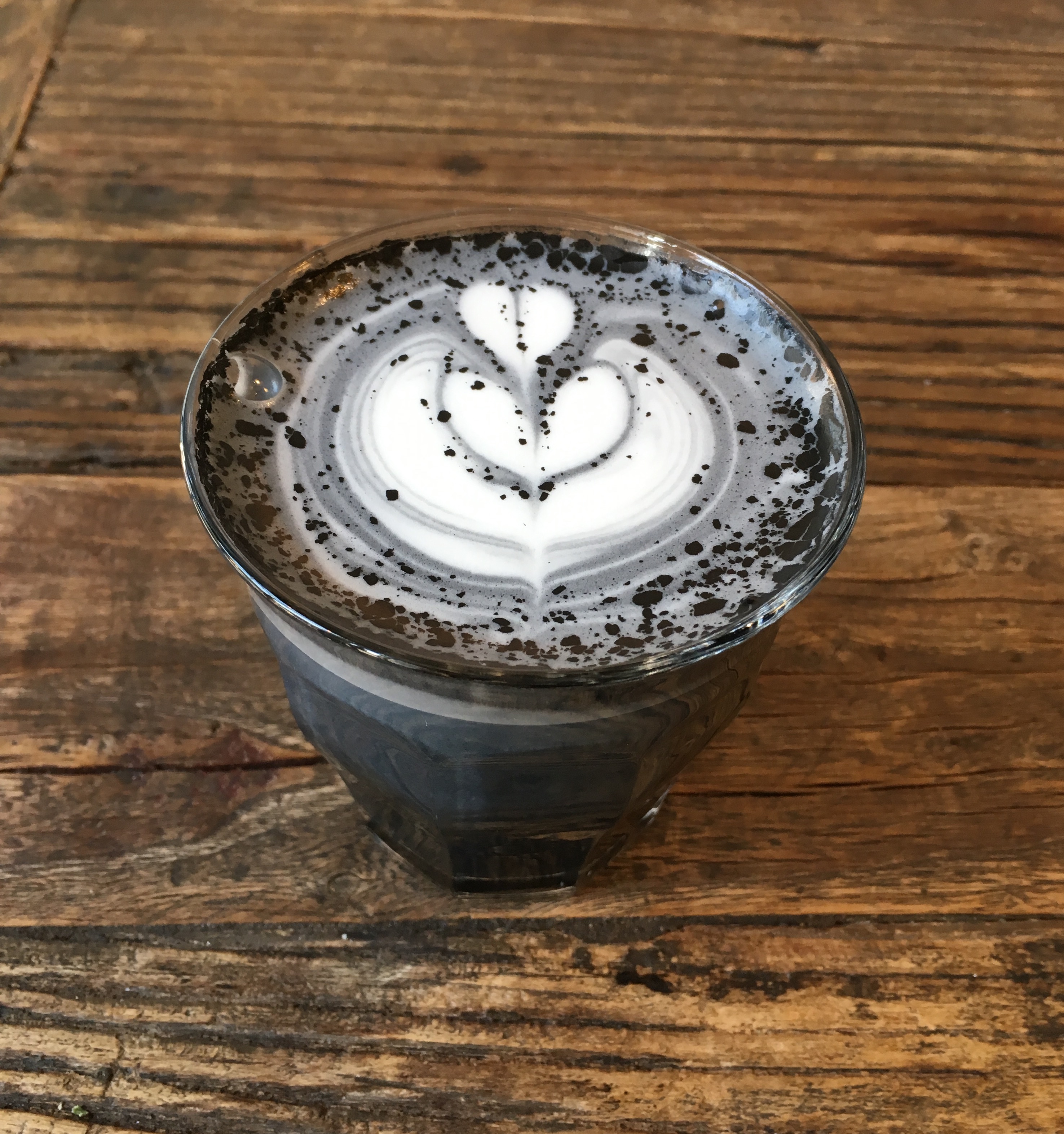 We Tried It Activated Charcoal Goth Latte