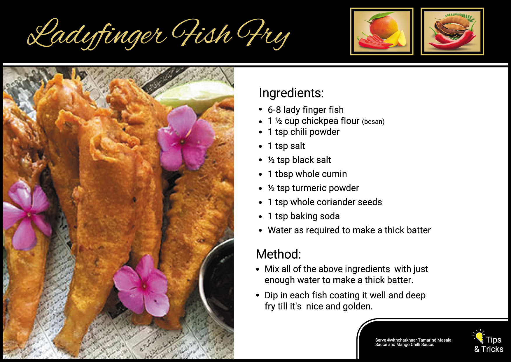 LADY FINGER FISH FRY CHATKHAAR