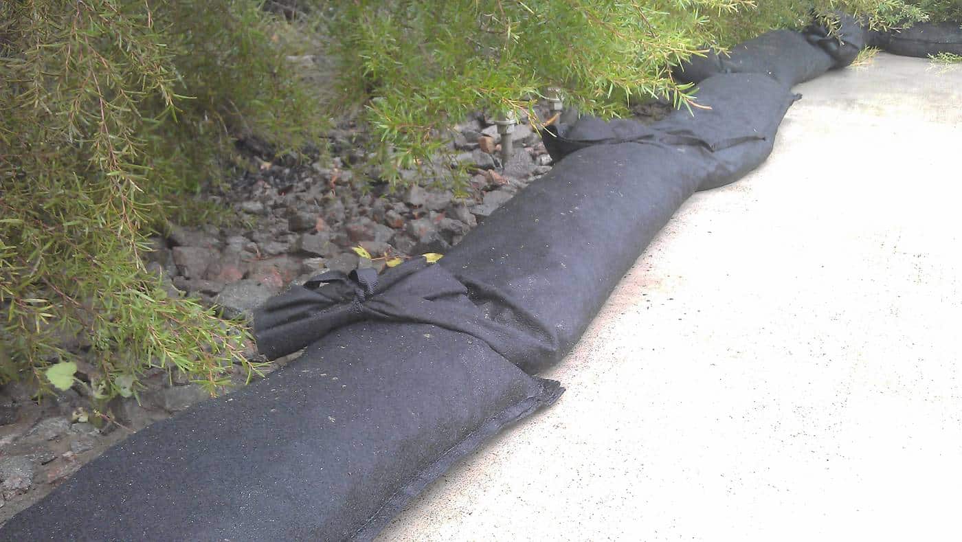 Geotextile Silt Socks Rubber Filled Tough Silt Socks CHATOYER