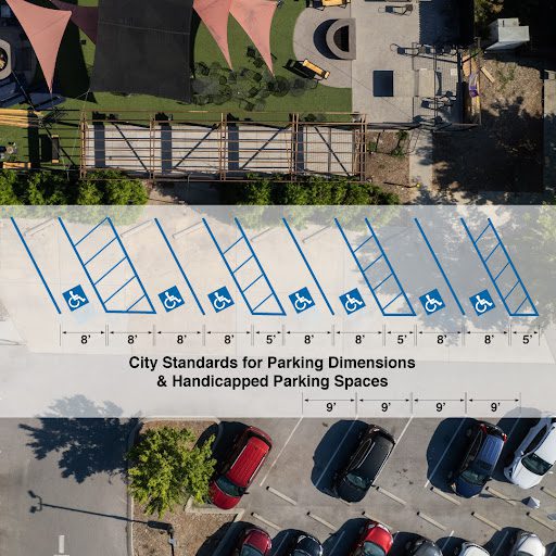 What are the Standard Parking Dimensions and Handicapped Parking Spaces
