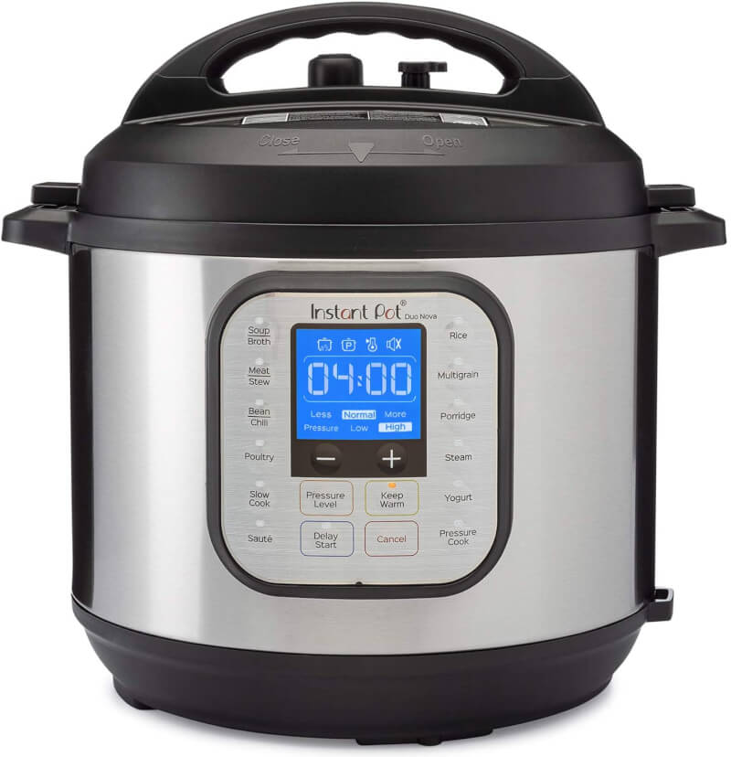 CooksEssentials 5.3 Quart Pressure Cooker with Rack & Glass Lid 