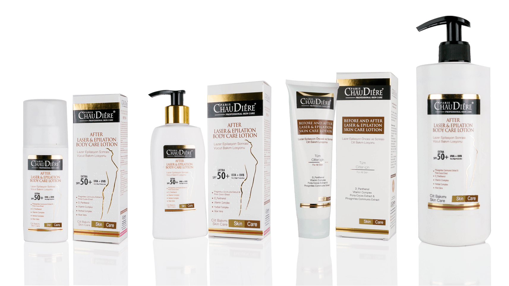 After Lazer & Epilation Skin Care Lotion SPF 50 + Chaudiere