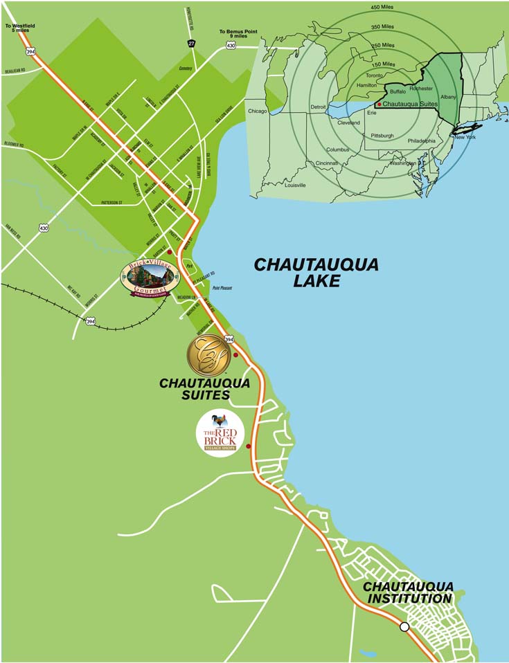 Directions to Chautauqua Suites