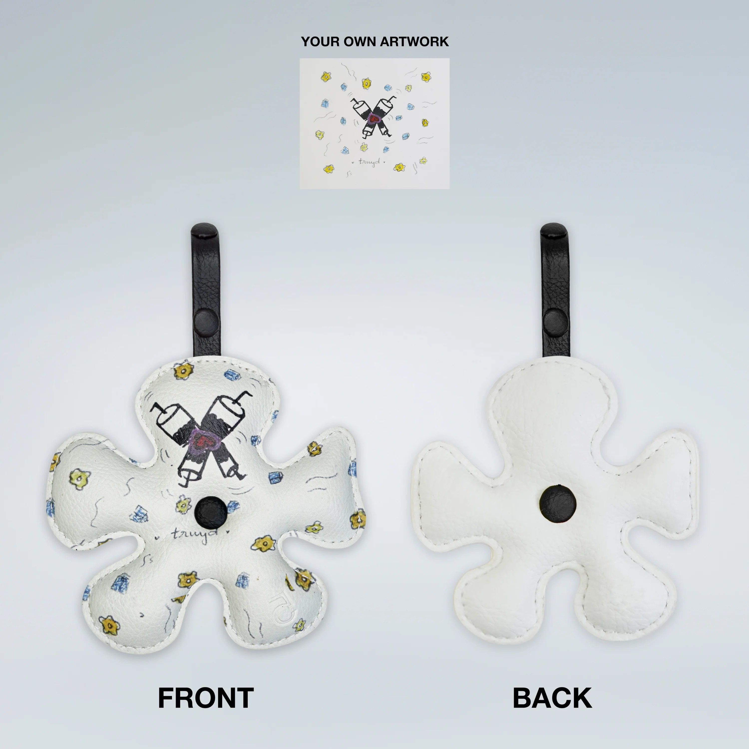 Your own fan flower charm size S