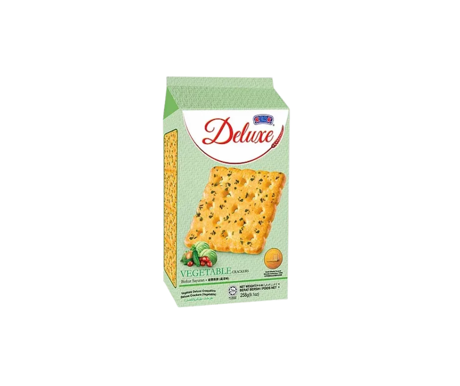 Kerk Deluxe Vegetable Crackers (12x258g) CHA YI TRADING SDN. BHD.