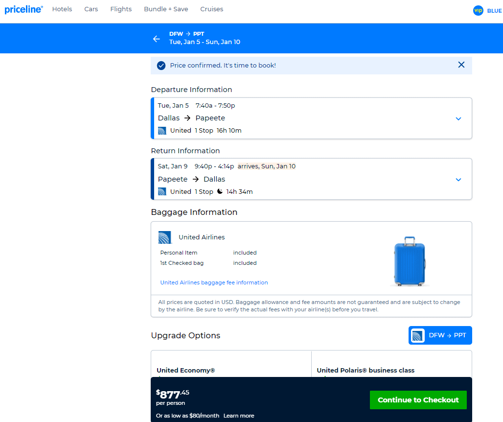 Cheap Flights Dallas to Tahiti 878 r/t [JanuaryApril.2021] United