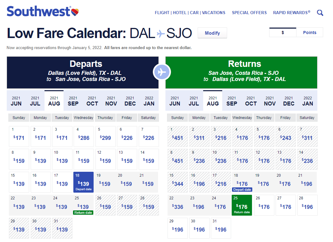 Cheap Flights Dallas to/from San Jose or Liberia, Costa Rica 315321