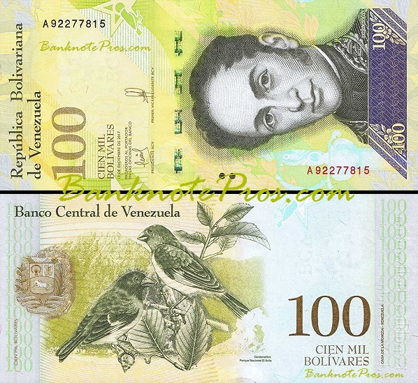 100,000 Venezuelan Bolivar UNC Cheapest Dinar, Buy Iraqi Dinar