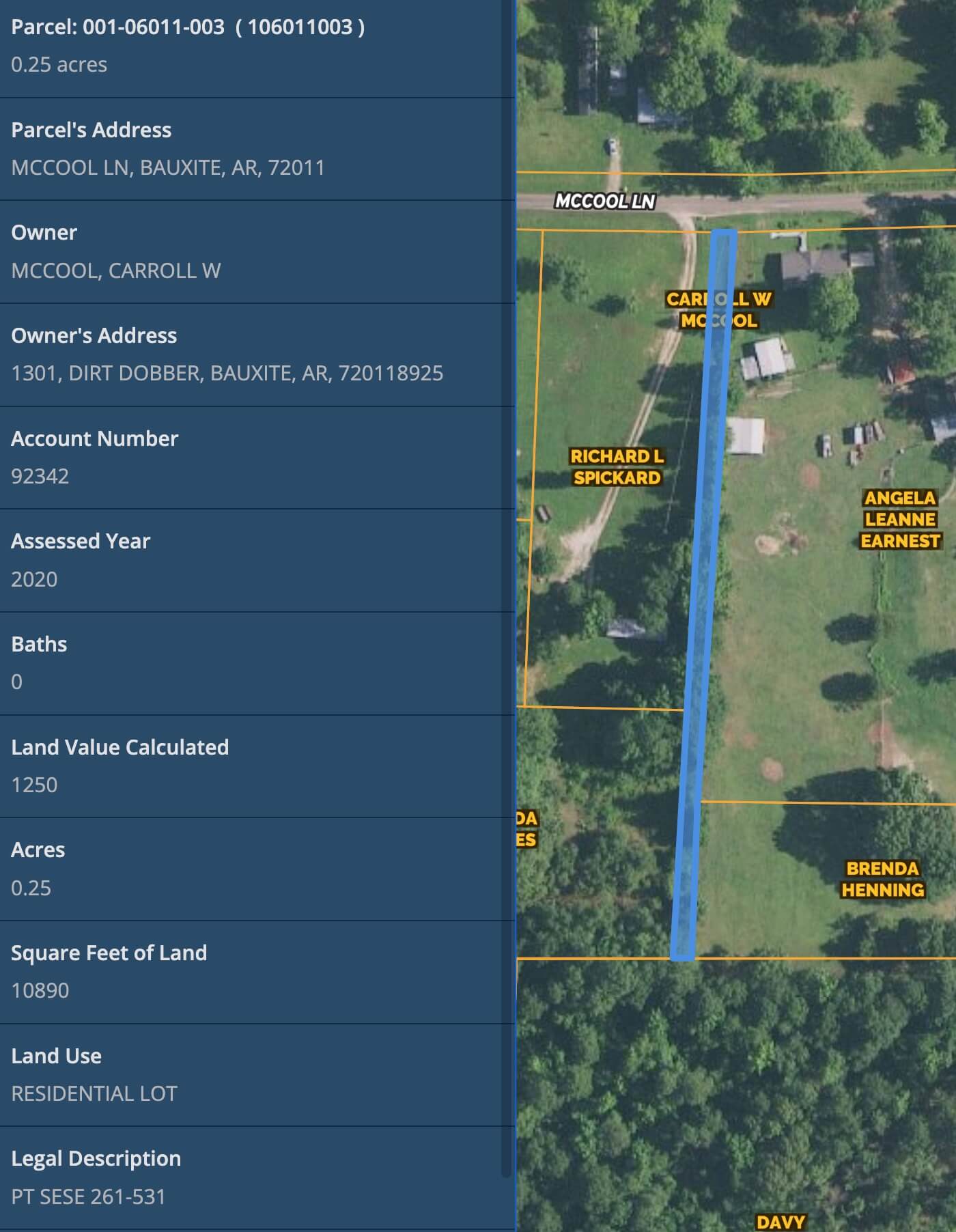 Saline County AR Real Property US Real Property