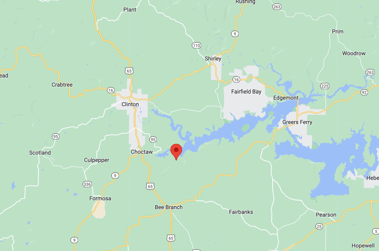 Rare Find! Choctaw Town Land! Wow Choctaw Town by Greers Ferry