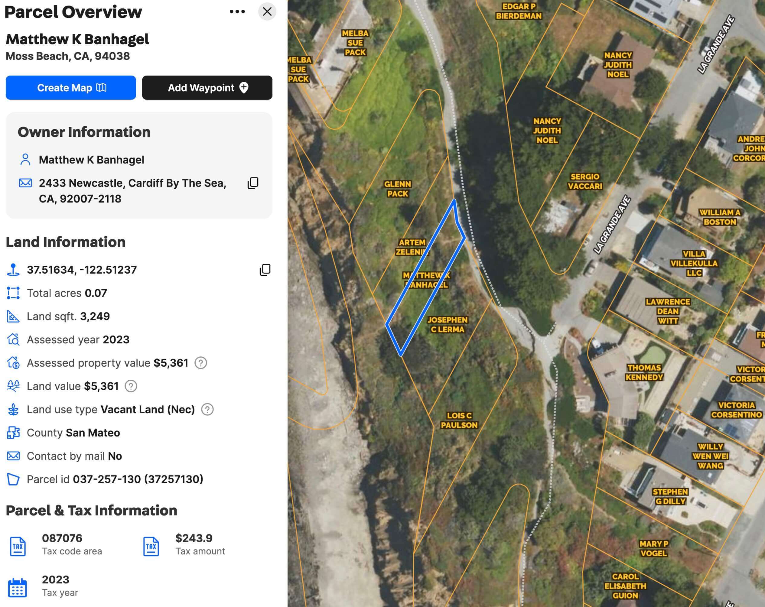 Cheap Oceanview Land Oceanfront in Cali! Cheap Oceanview Land