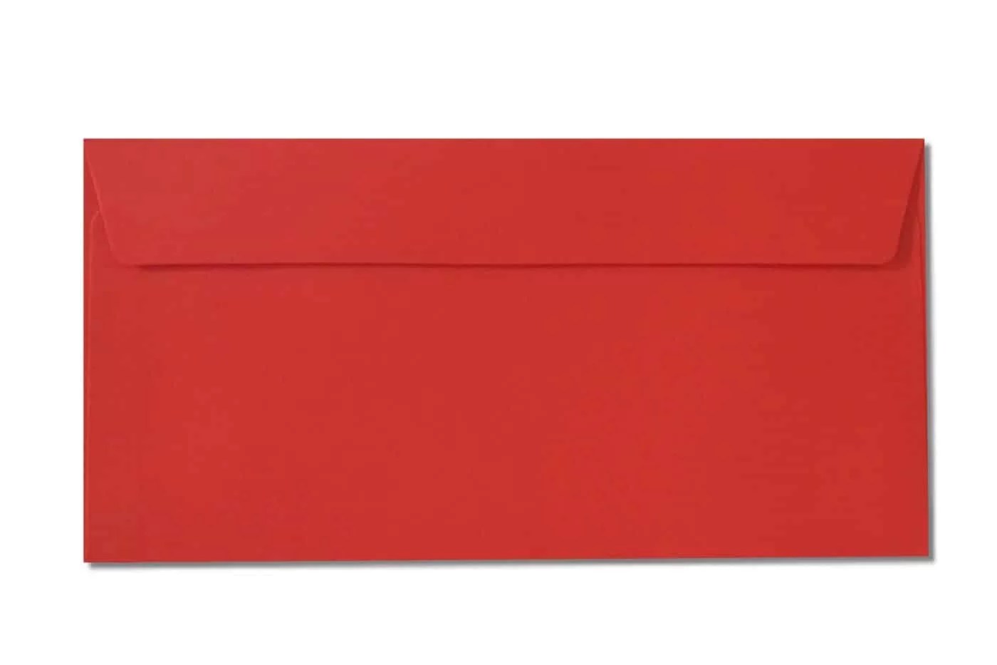 75 x DL RED Paper Envelopes Cheap Paper Envelopes