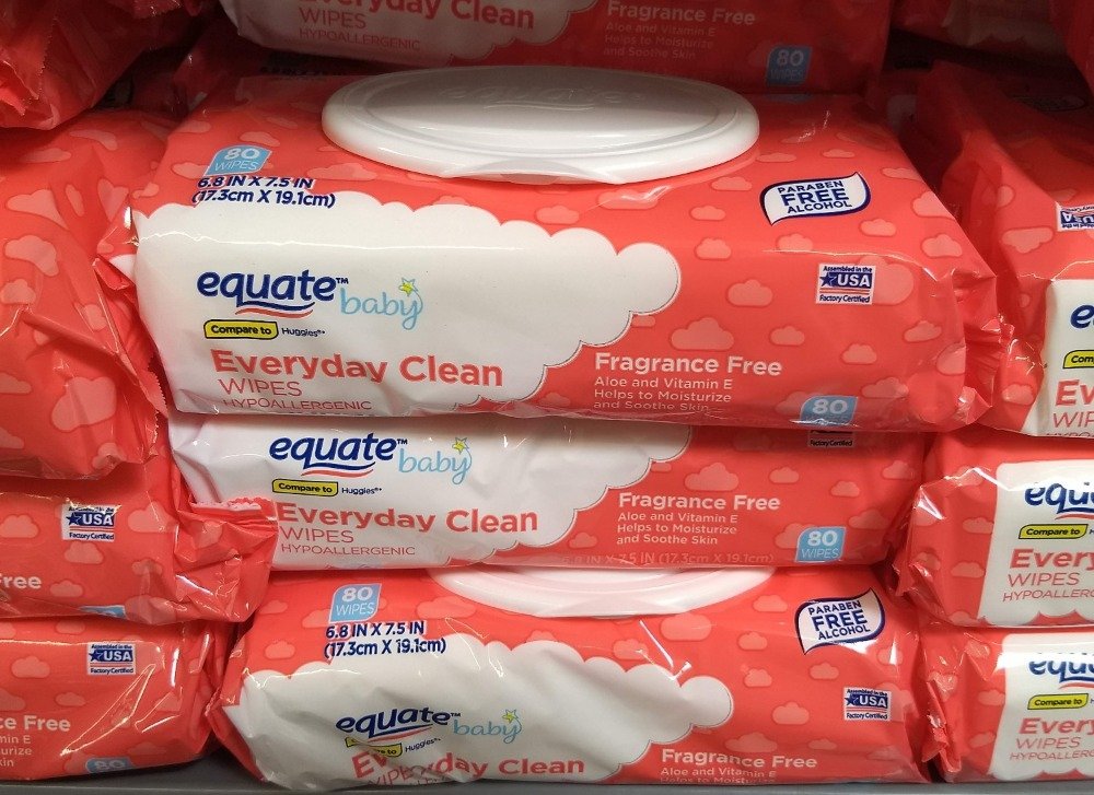 Equate Everyday Clean Wipes Walmart Made in the USA Cheap Simple Living