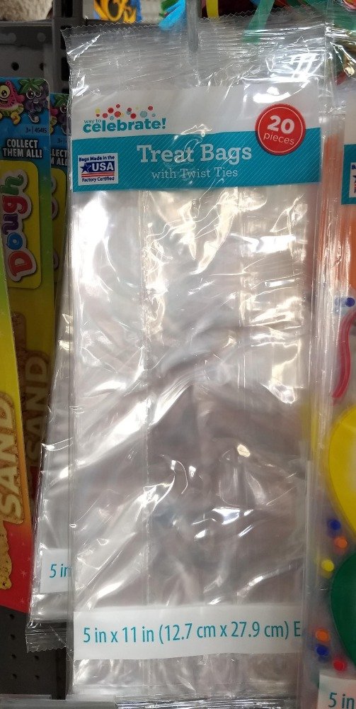 Way to Celebrate Treat Bags with Twist Ties Walmart Made in the USA