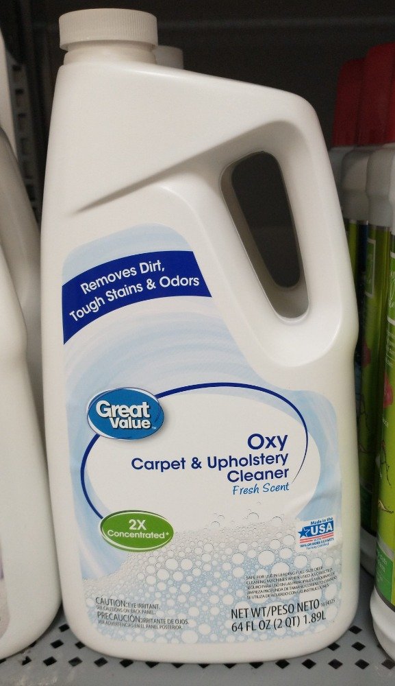 Great Value Oxy Carpet & Upholstery Cleaner Walmart Made in the USA