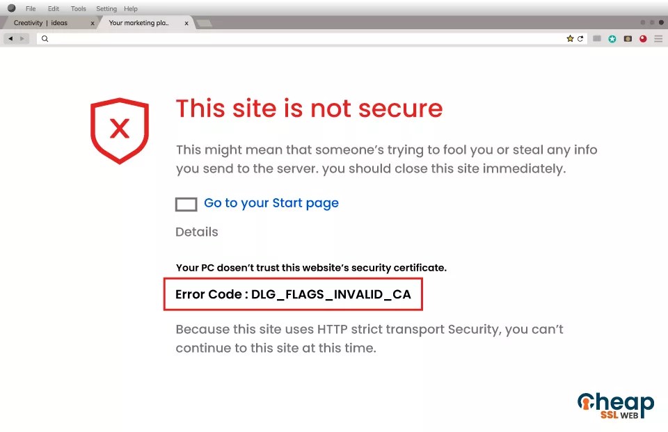 How to Fix DLG_FLAGS_SEC_CERT_CN_INVALID Error?