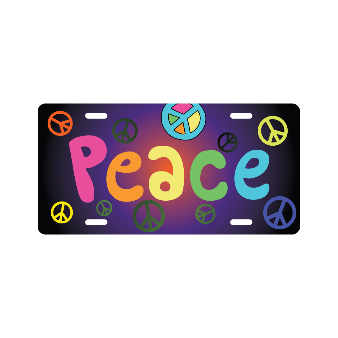 PEACE License Plate Funny Hippie Novelty Tag eBay