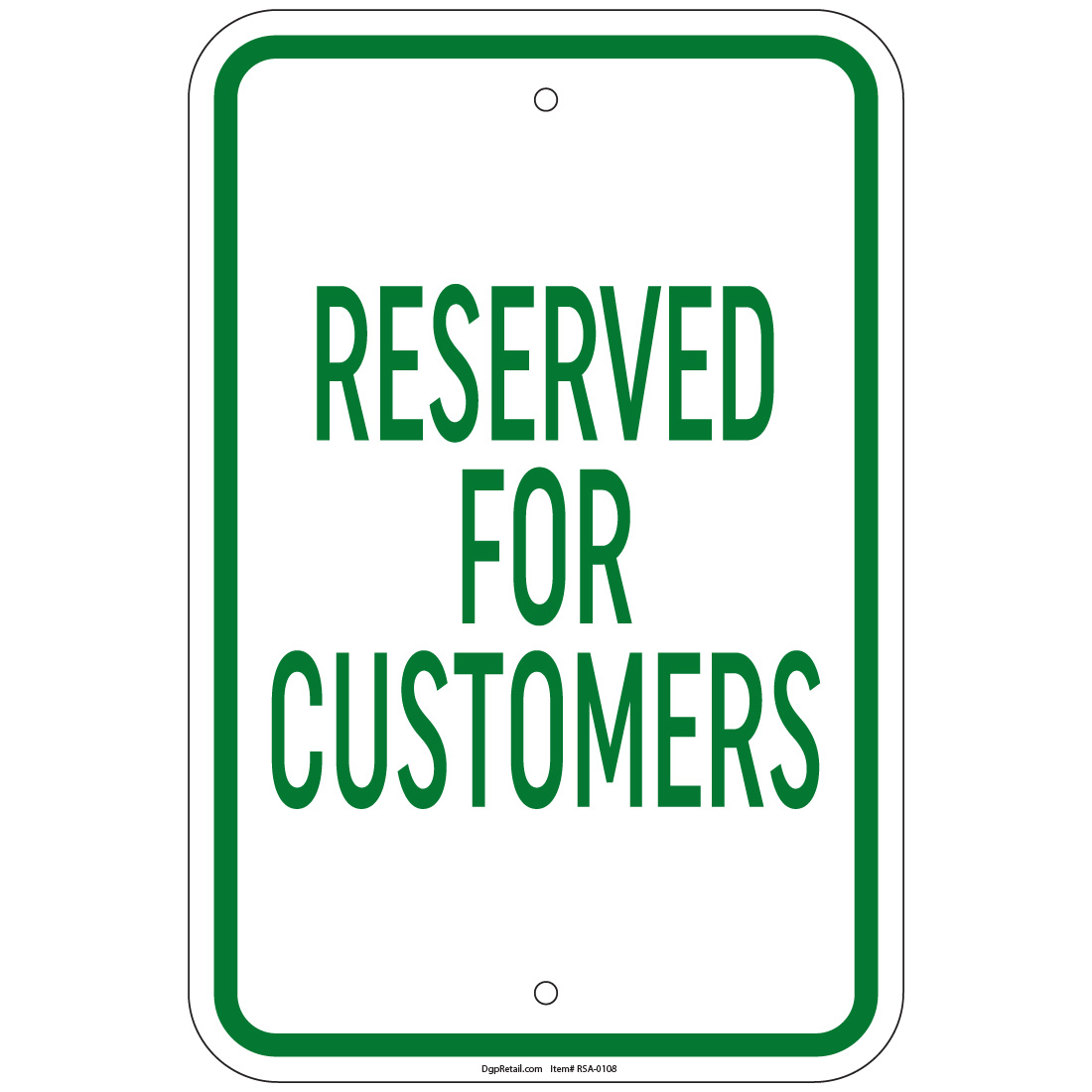 Reserved For Customers Sign 8"x12" Aluminum Signs Retail Store eBay