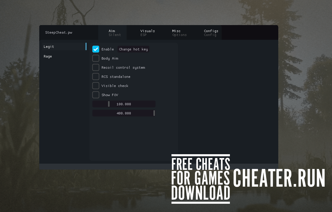 Free RUST Hacks SteepCheat Legit, Rage, ESP Commercial and