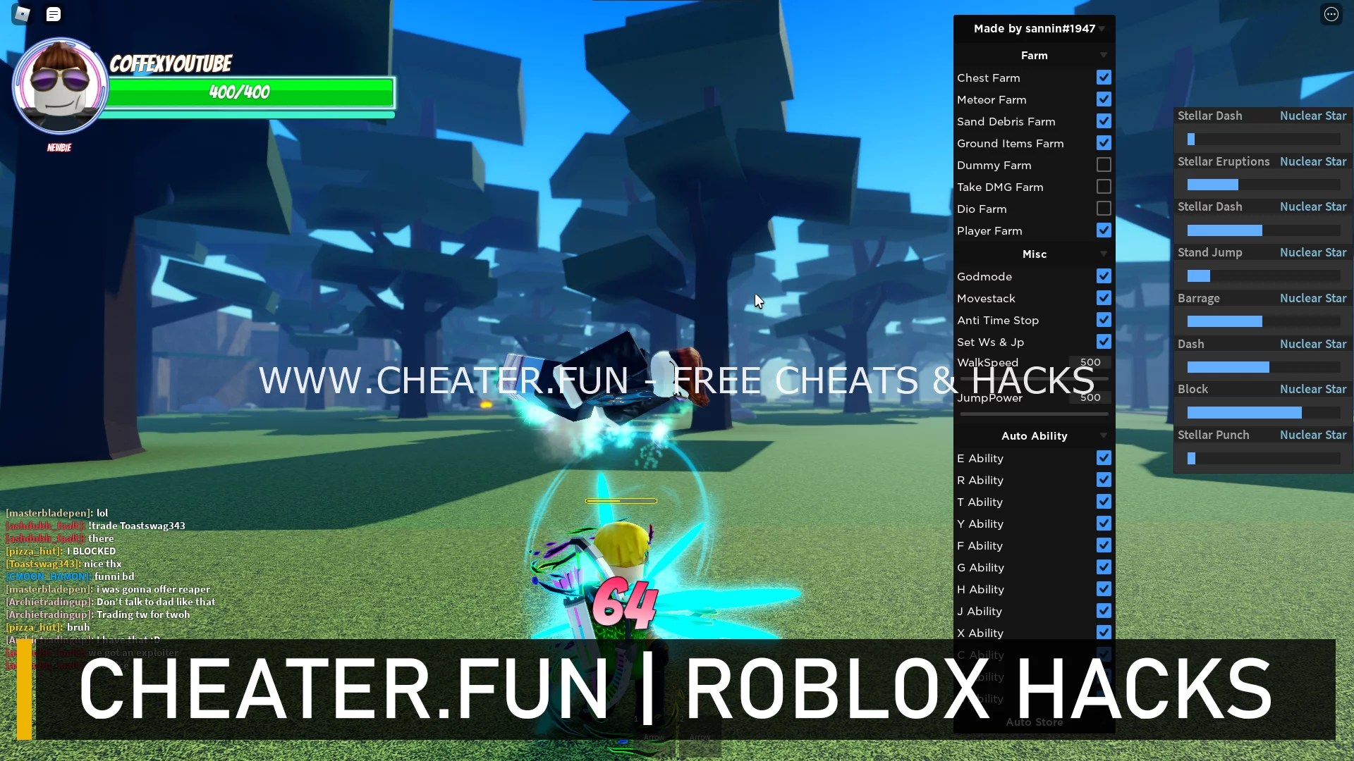 Free Roblox Hack A Universal Time (Dummy Farm, Player Farm, Item Farm)