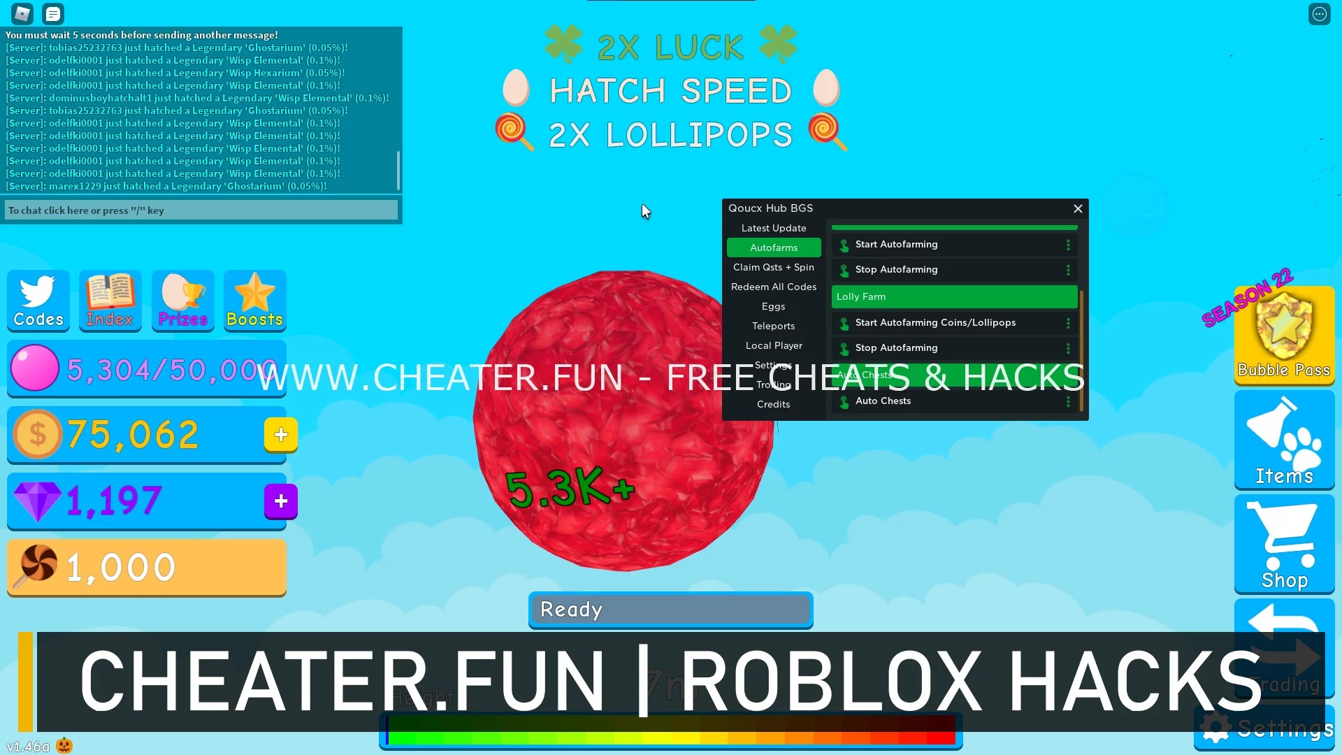 Bubble Gum Simulator Script Roblox Free Auto Farm, Teleport, Player Mods