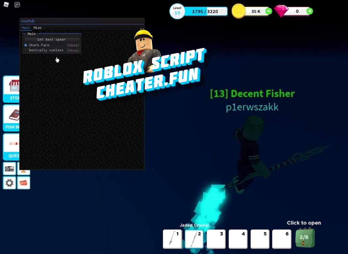 Fishing Simulator Roblox Hack 2022 Farming GUI Menu