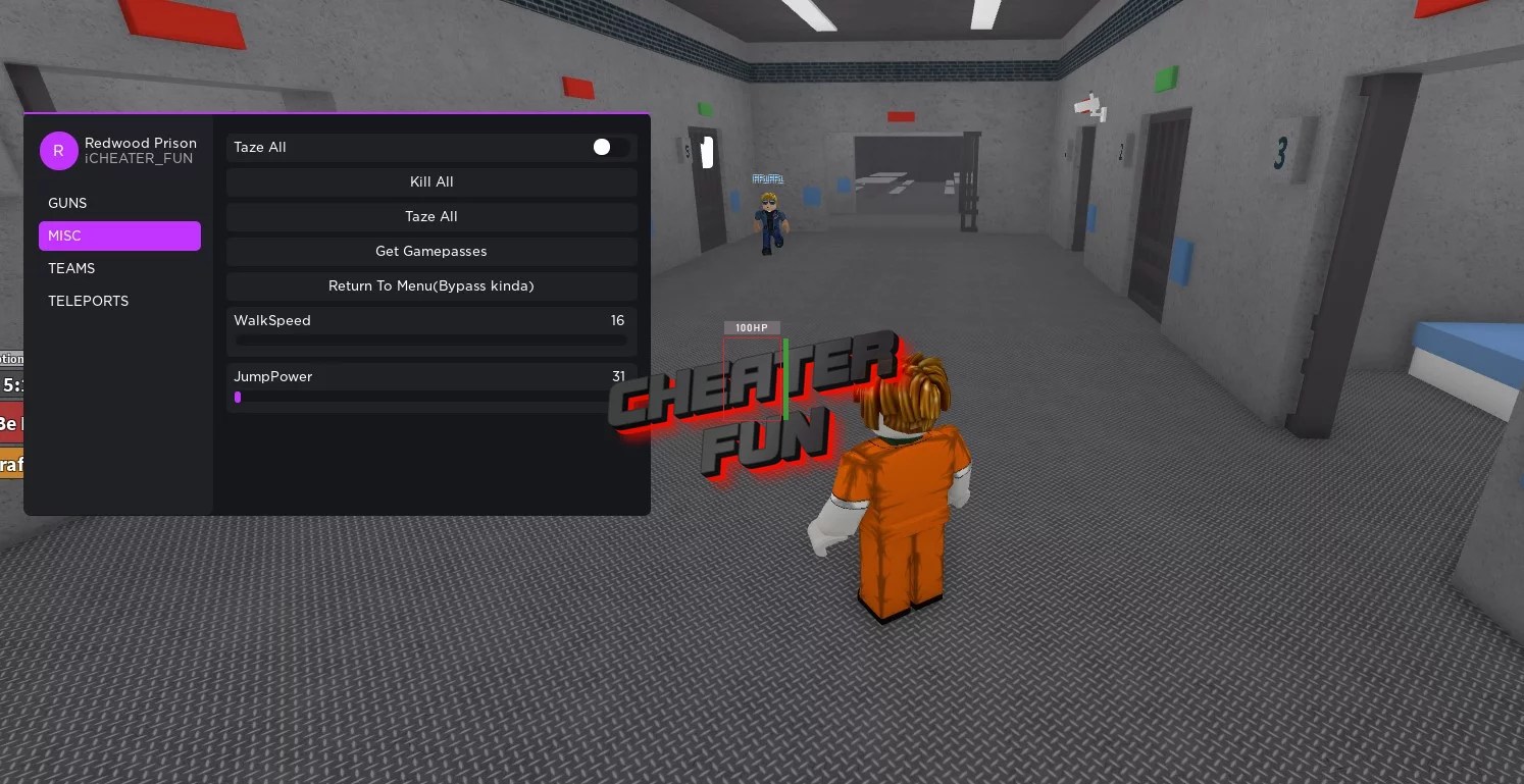 Redwood Prison Script Taze All, Kill All, Teleports & More XCCLogistics