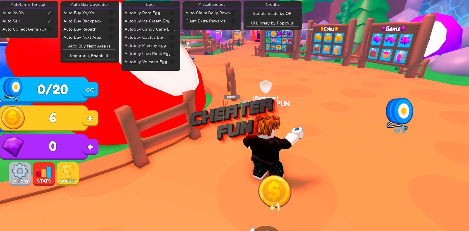 YoYo Simulator Script Auto YoYo, Auto Sell & More