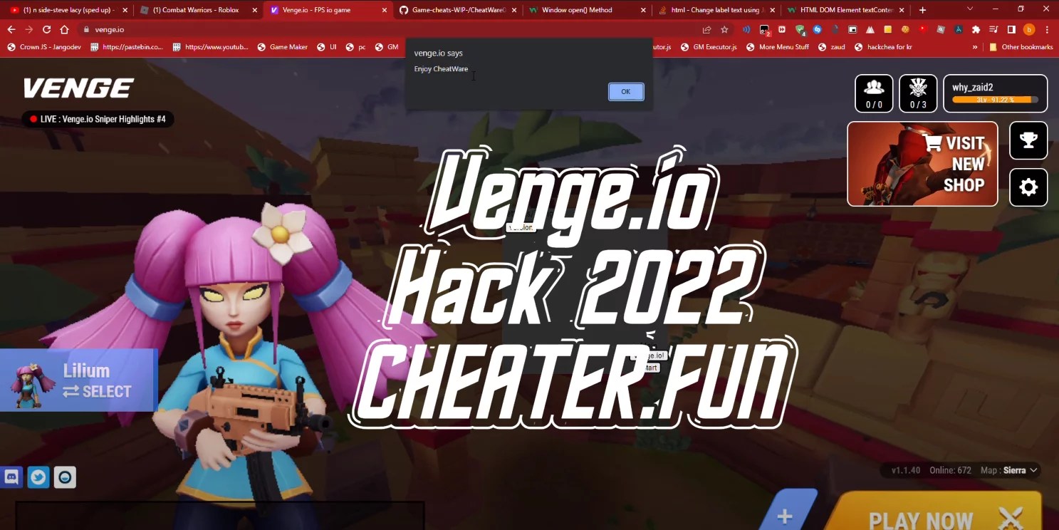 Venge.io Hack 2022 ESP, Aimbot, Infinite Ammo (Updated)