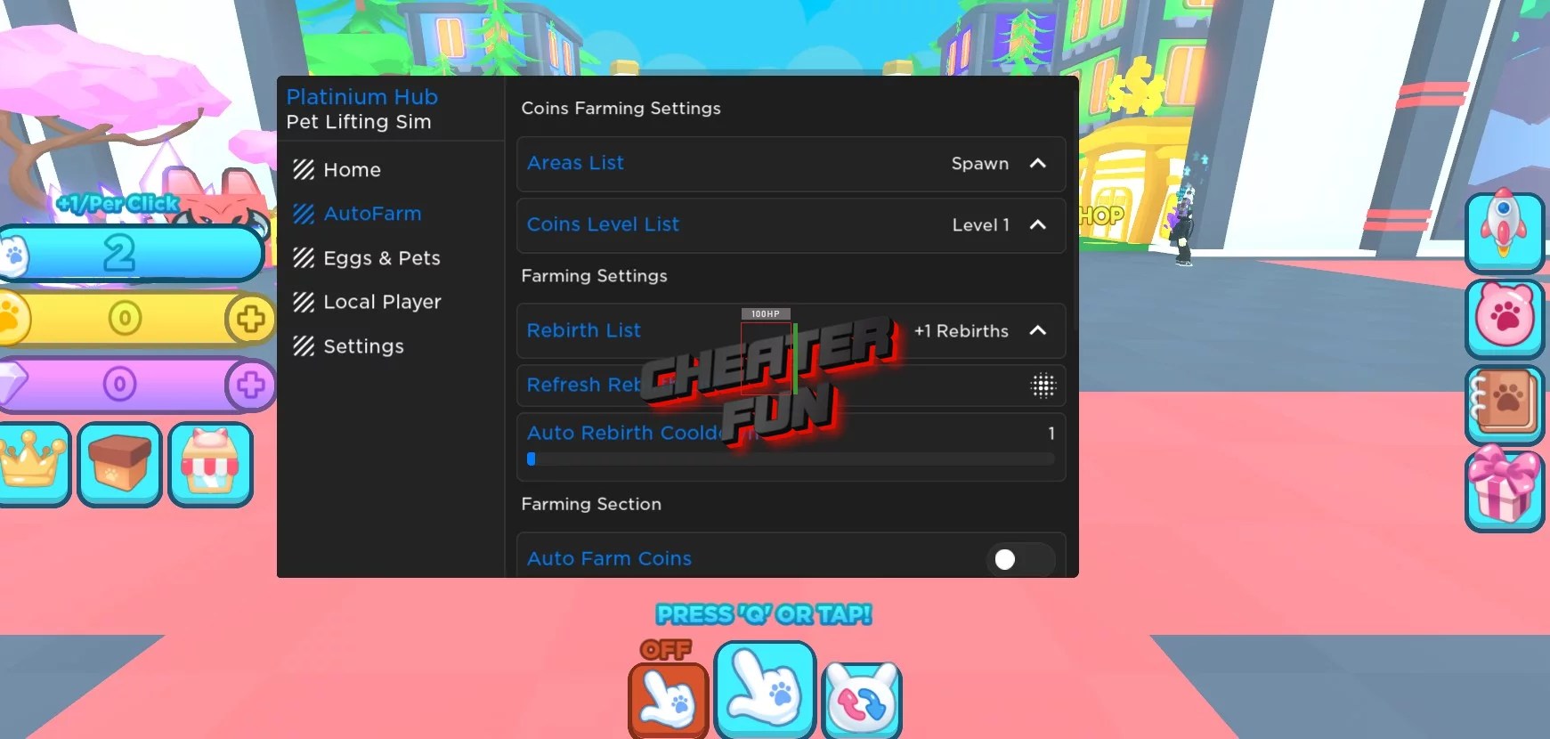 Pet Lifting Simulator Script AutoFarm, Auto Open Eggs