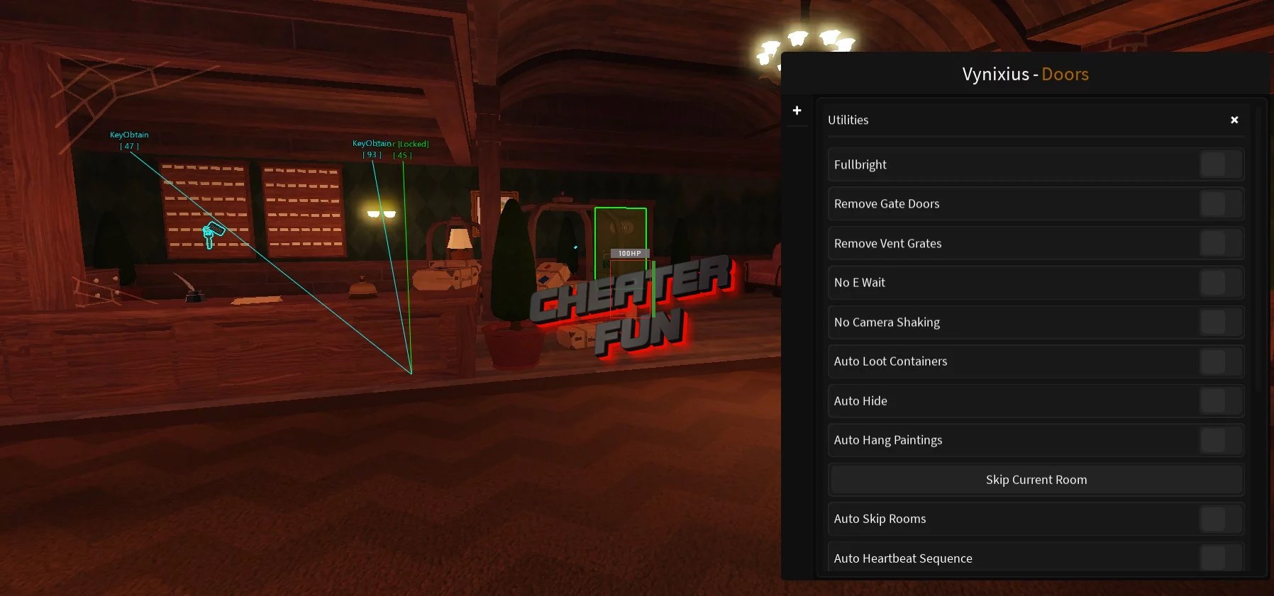 DOORS Script 2023 Full Bright, ESP, NoClip & More