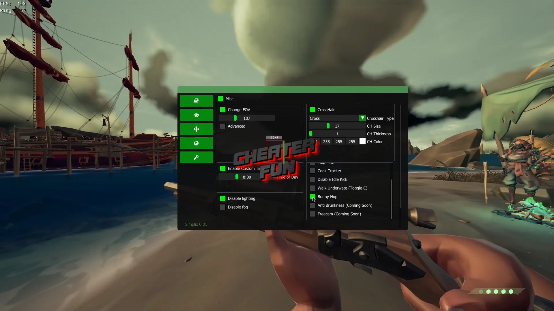 Simplix Internal Hack Sea of Thieves 2023 The Best Cheat