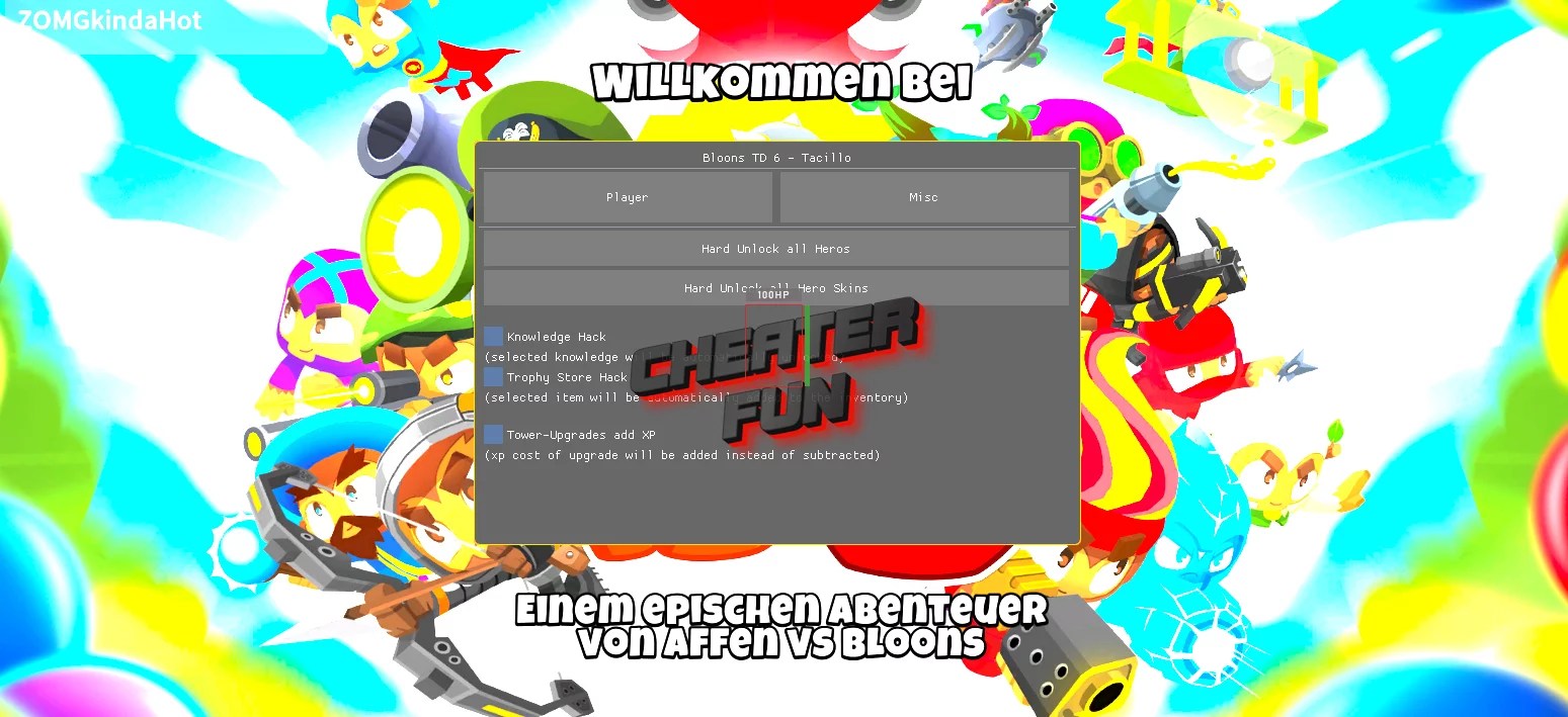 Bloons TD 6 Hack Unlock all Heros, Skins, Knowledge, Set Rank