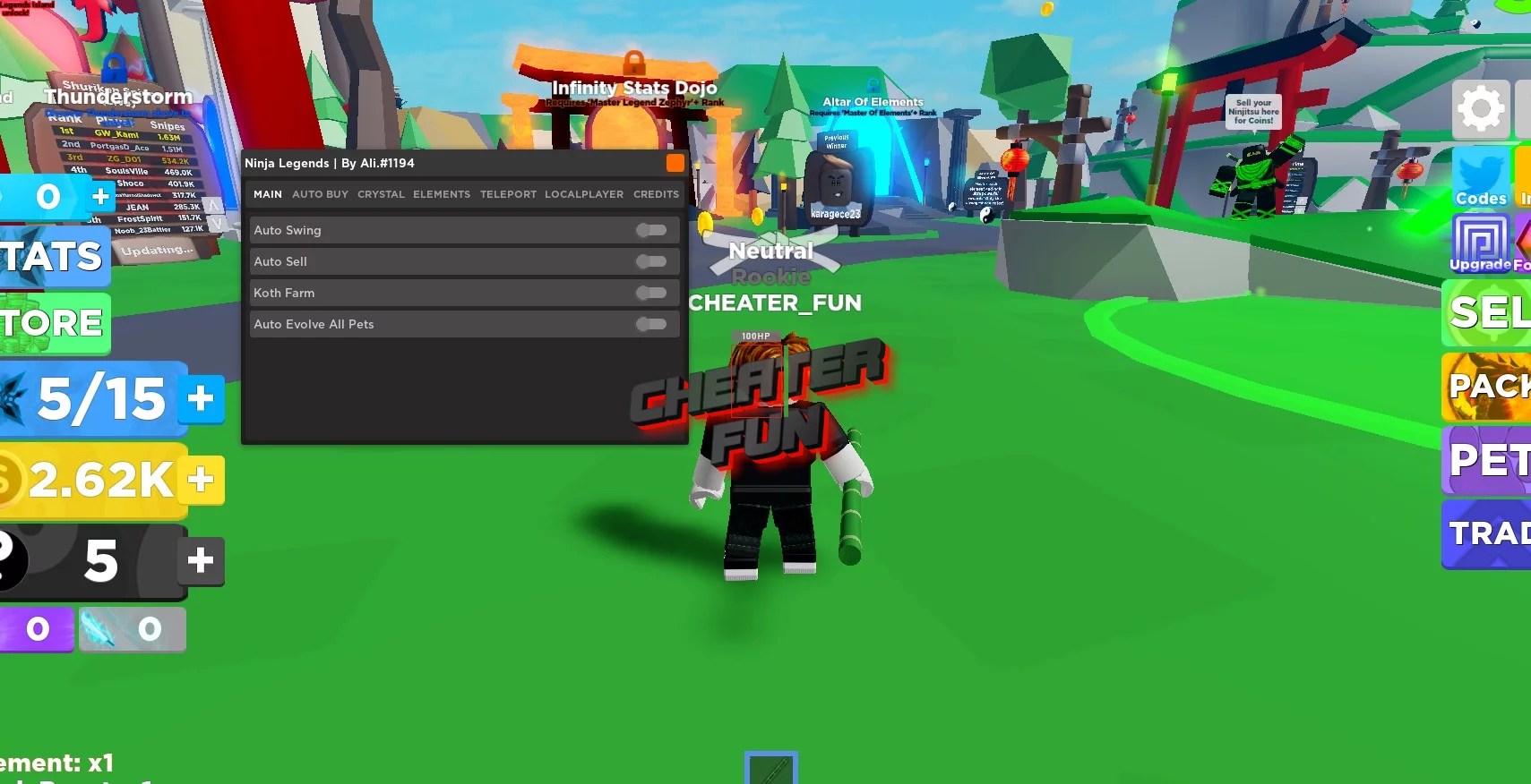Ninja Legends Roblox Hack Auto Swing, Auto Buy, Auto Sell » Download