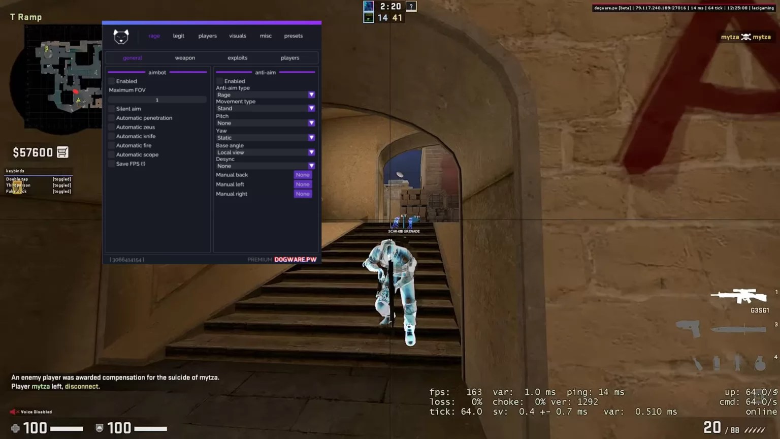 CSGO Dogware pw Hack Free HvH Cheat 2021