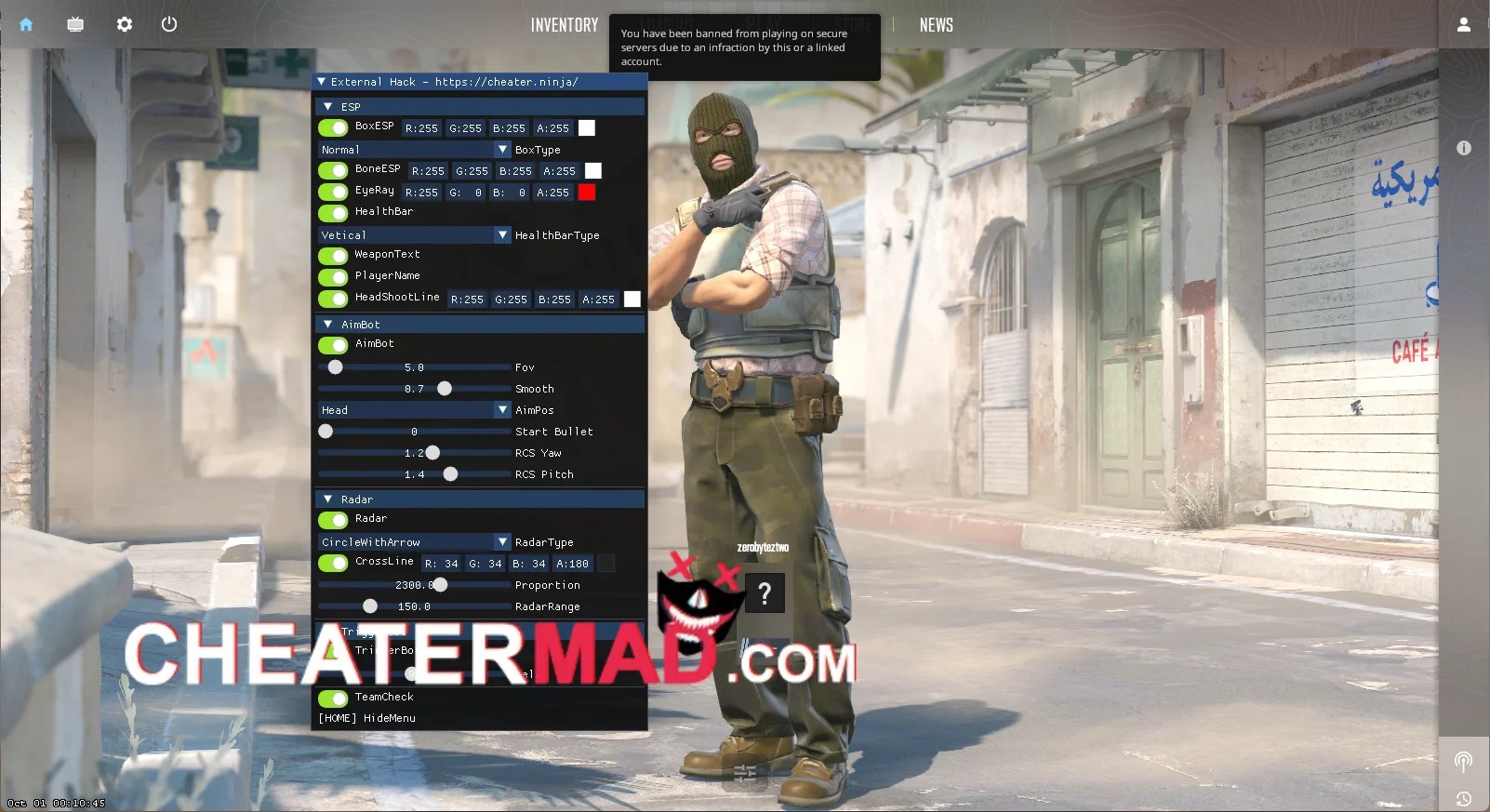 Counter Strike 2 WallHack CS2 External ESP, Aimbot, Triggerbot