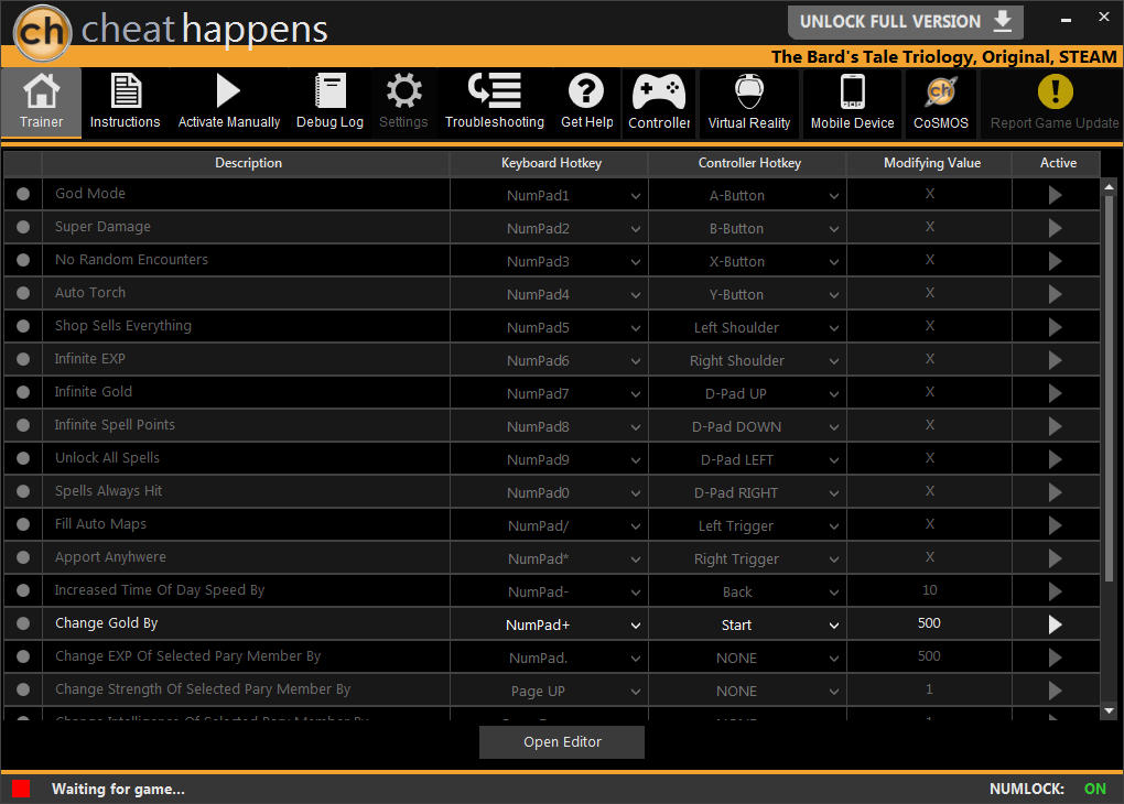 The Bard's Tale Trilogy Trainer +22 v1.0 (Cheat Happens) download pc cheat