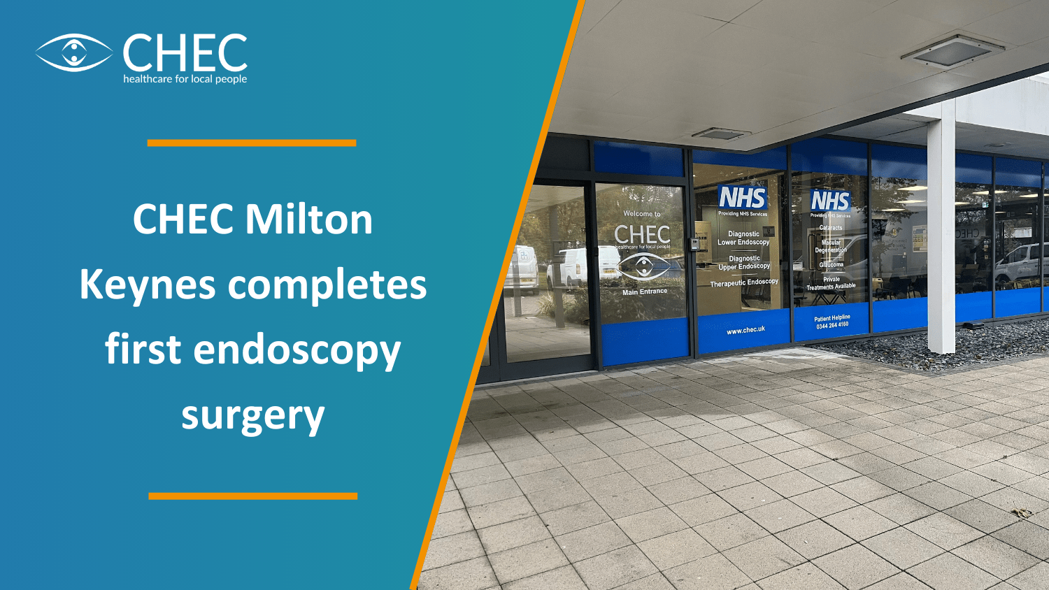 CHEC Milton Keynes completes first endoscopy surgery CHEC