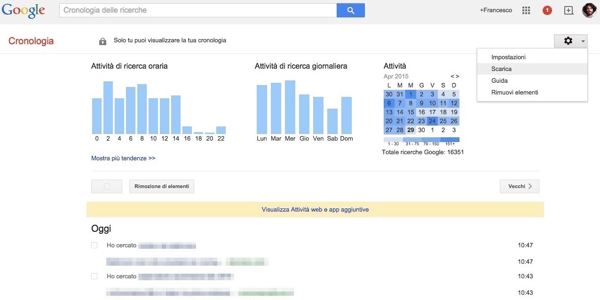 Come Sapere Cosa Google Ricorda Di Noi E Farglielo Dimenticare Checkblacklist